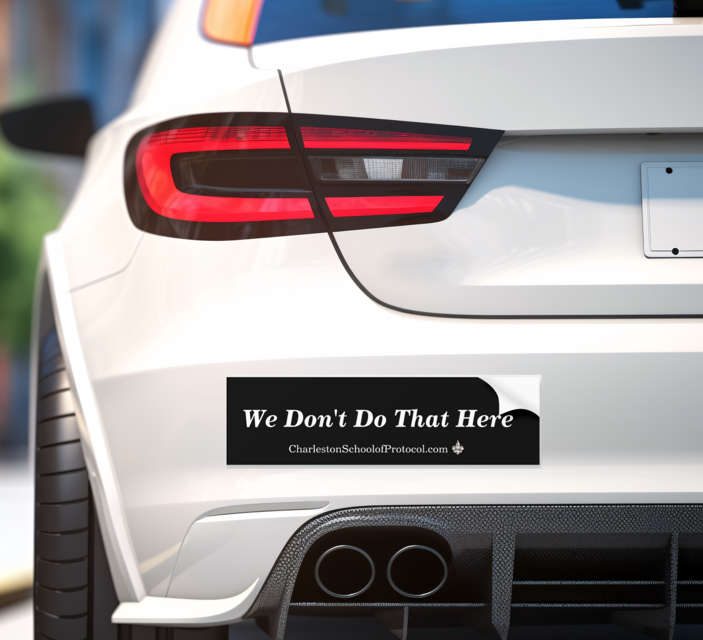 We Don't Do That Here Sticker - No We Don't