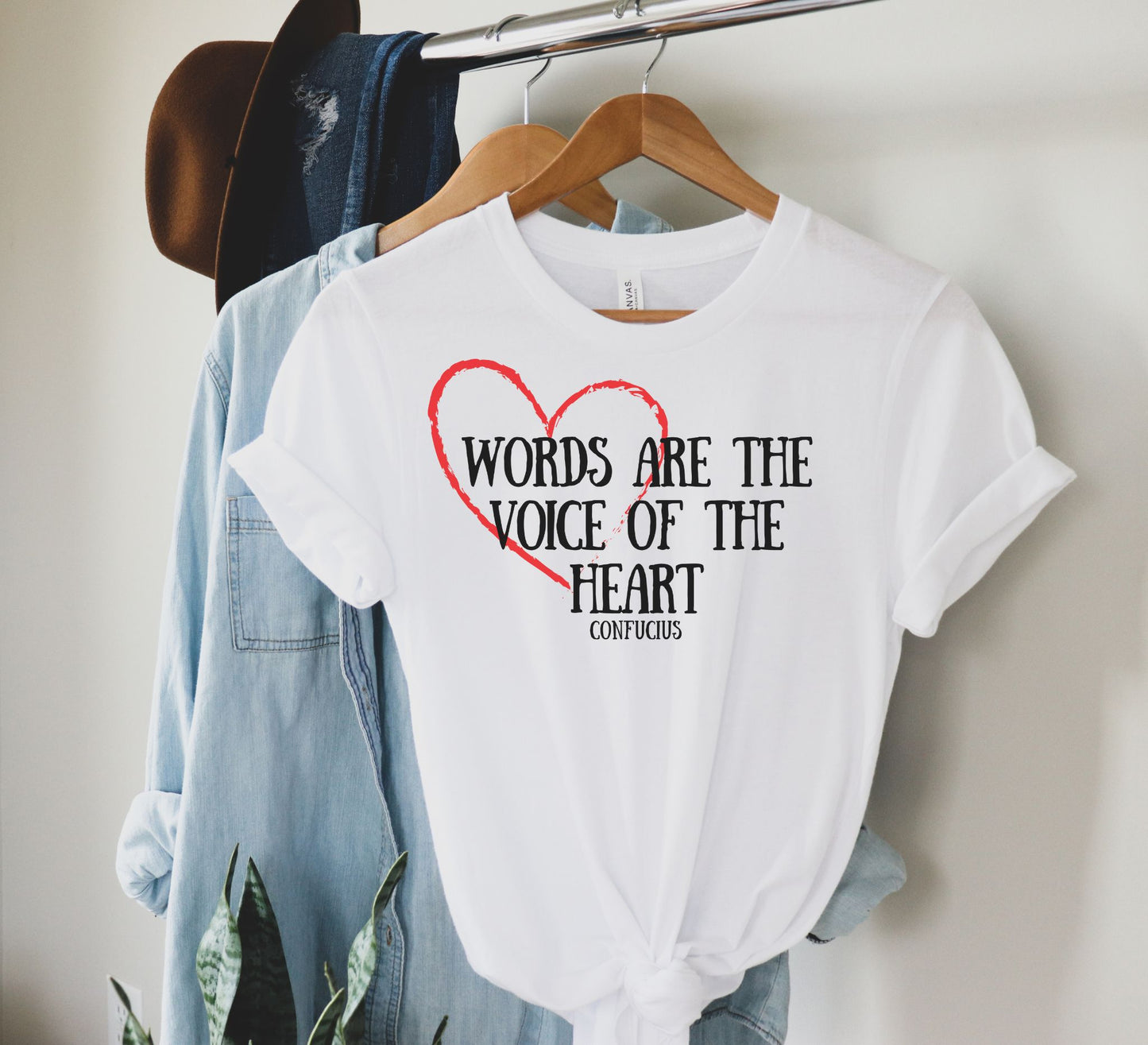 Words are the Voice of the Heart T-Shirt - Speak Well
