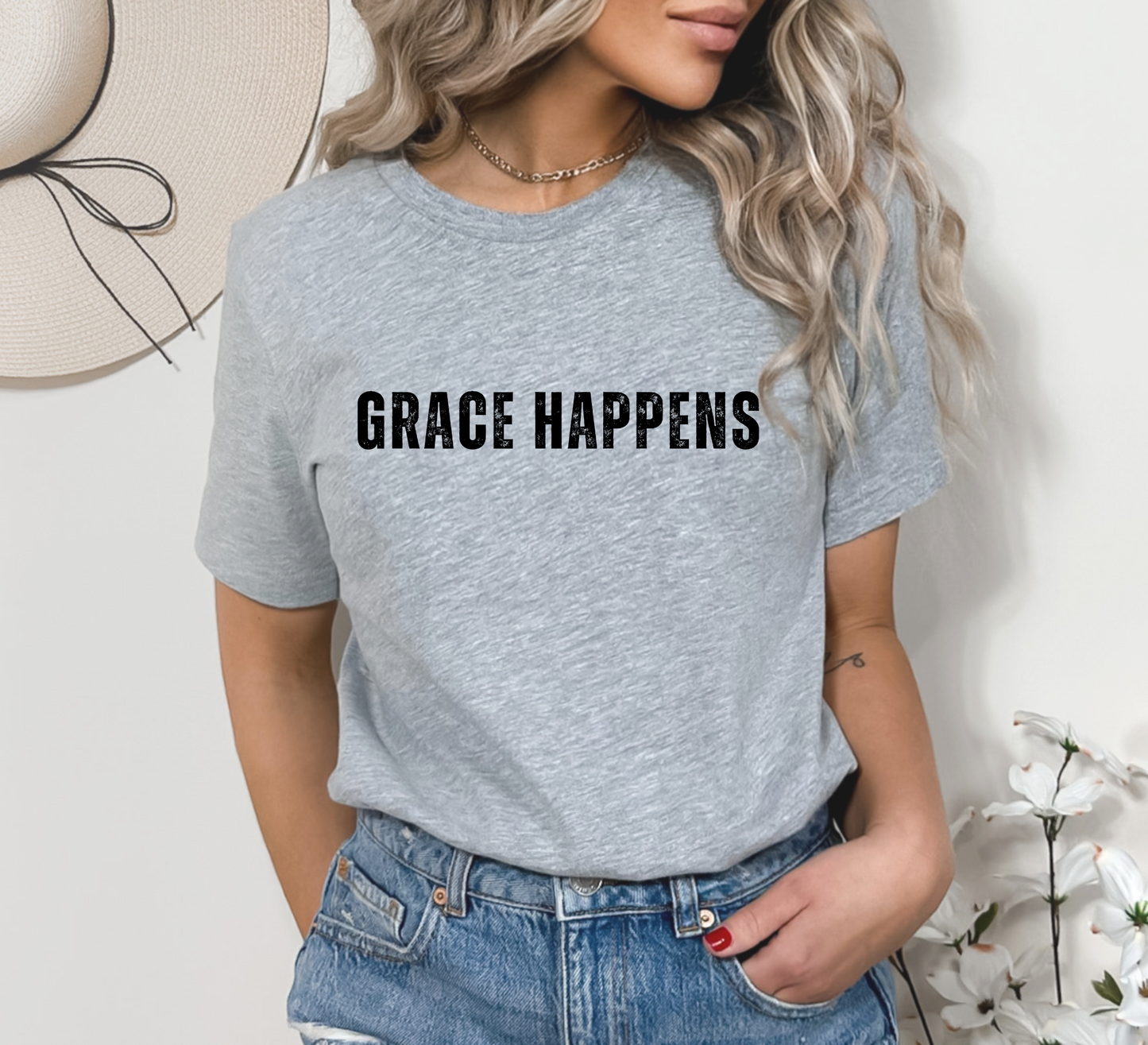 Grace Happens T-Shirt - Halleluiah!