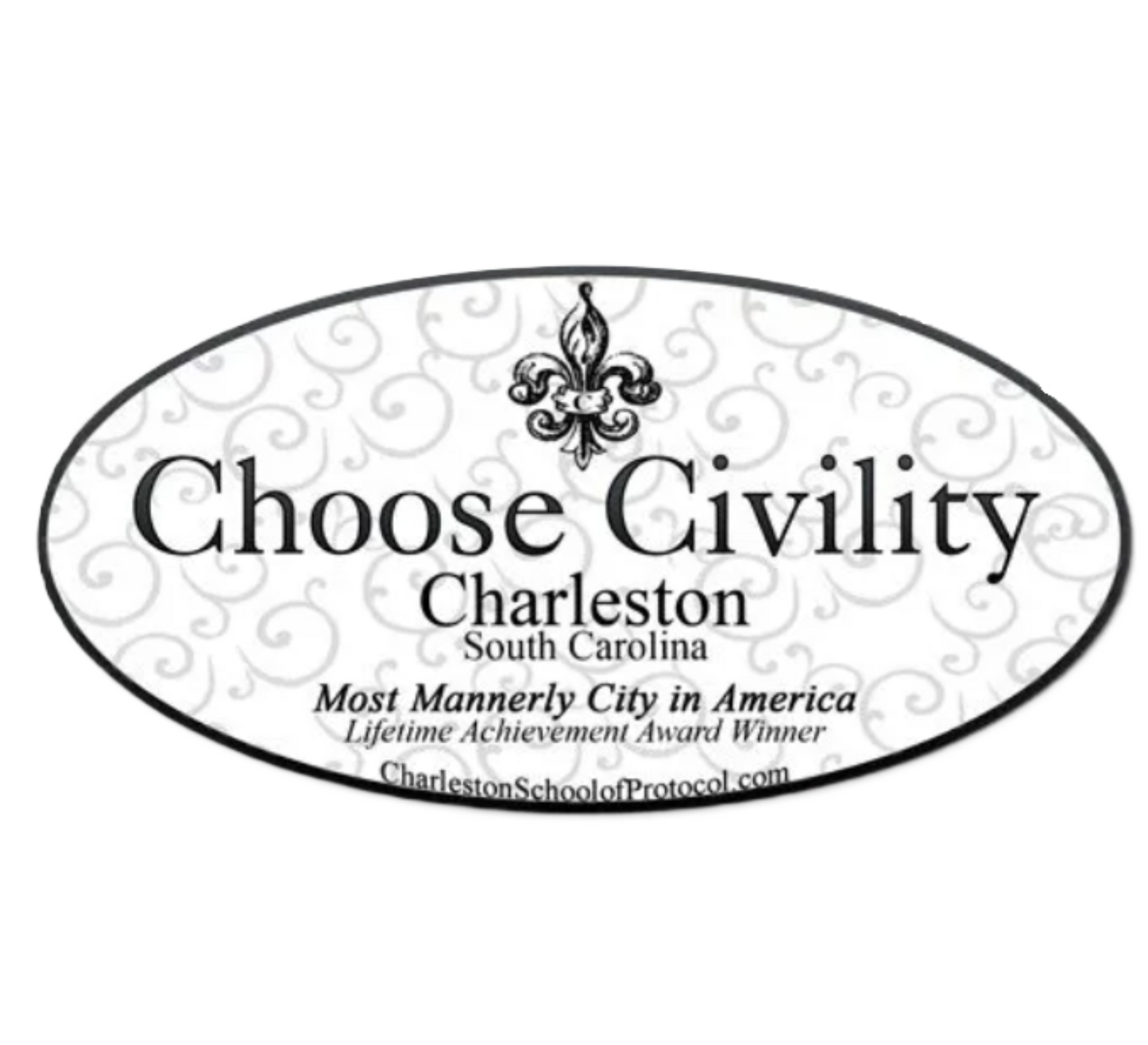 Choose Civility Charleston Sticker - Yes We Do!
