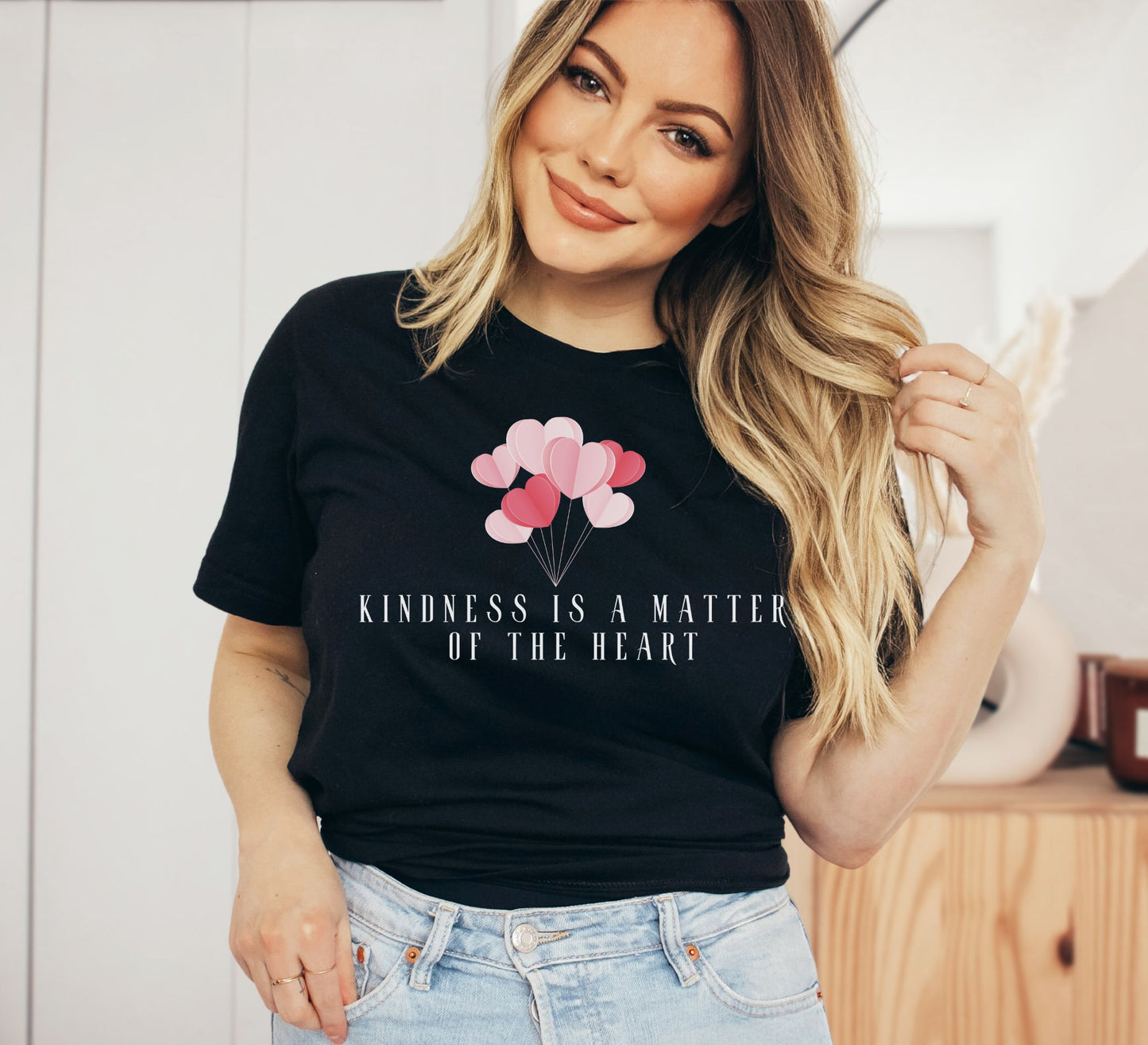 Kindness is a matter of the Heart T-Shirt - Heart Bouquet