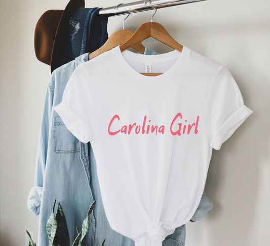 Carolina Girl T-shirt - Pink Lipstick