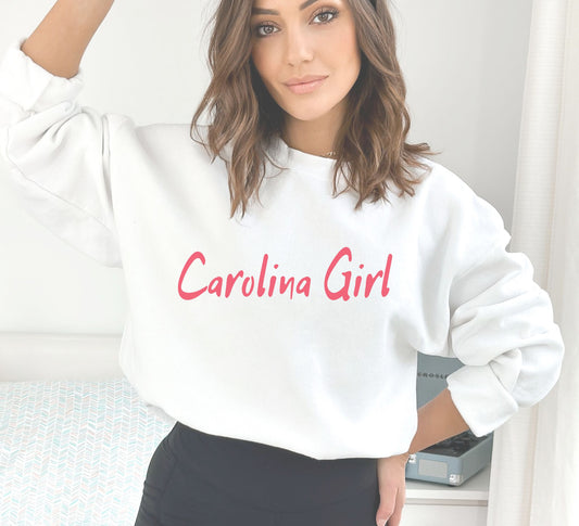 Carolina Girl Sweatshirt - Pink Lipsick