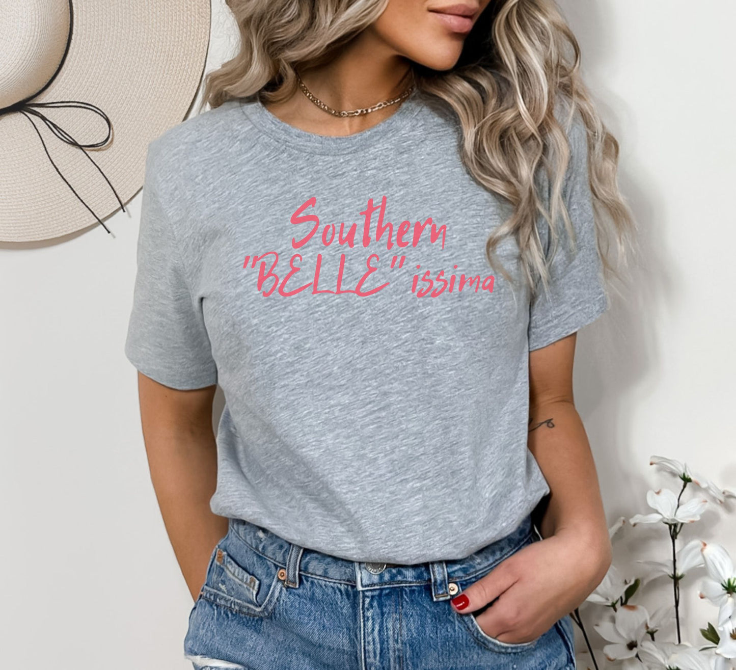 Southern "Belle"issima T-Shirt - Perfectly Pink
